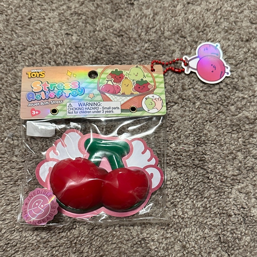 Stress Relief Cherry Squishy Toy